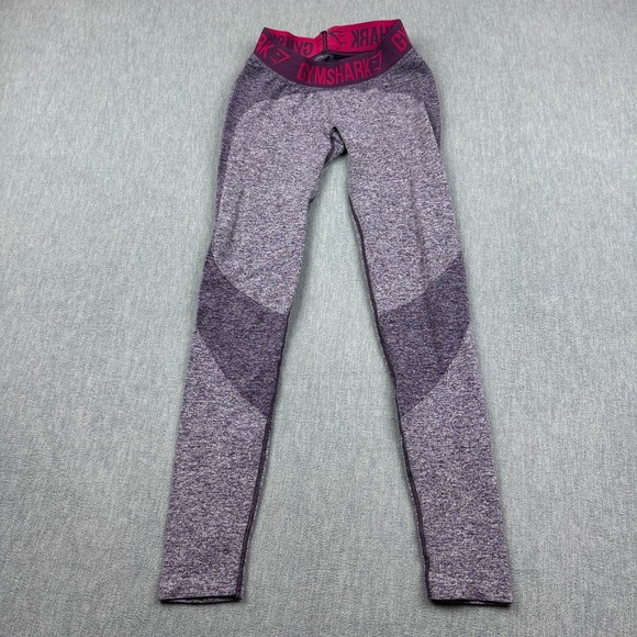 Gymshark Leggings Extra Small Purple Stretch 28" Yoga Gym Activewear Pants‎ - Picture 1 of 13